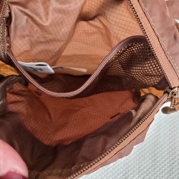 Herschel Supply Co Crossbody Bag Brown Nylon Packable - Picture 3 of 4